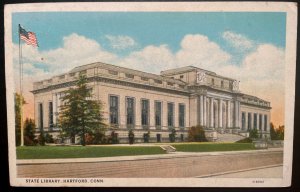 Vintage Postcard 1928 State Library, Hartford, Connecticut (CT)