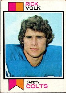 1973 Topps Football Card Rick Volt Baltimore Colts sk2445
