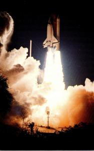 Florida Kennedy Space Center Space Shuttle Discovery Launch STS-33 22 Novenbe...