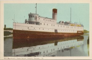 SS 'Manitoulin' Ship Owen Sound Ontario Canada Unused PECO Postcard H28