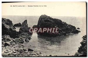 Old Postcard Batz Bass Rocks Cote