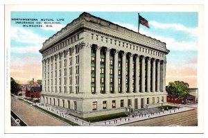 Antique Northwestern Mutual Life Insurance Co. Building, Milwaukee, WI Postcard