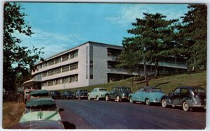 c1960s Des Moines, IA 4-H Girls Building State Fair Grounds Roadside Cars A308