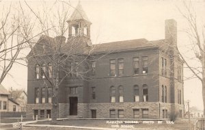 H56/ Hiawatha Kansas RPPC Postcard c1910 High School Building
