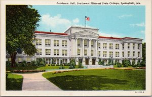 Academic Hall Southwest Missouri State College Springfield MO Postcard PC379