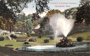 Fountain in Peabody Cemetery Springfield, Massachusetts