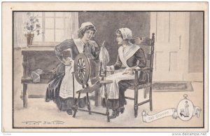 AS: The Gossip, Women sitting with a spinning wheel, 00-10s