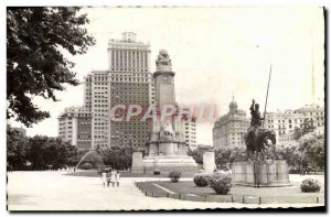 Postcard Modern Madrid Plaza De Espana