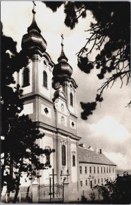Hungary Tihany Apatsagi Templom es Muzeum Vintage RPPC C096