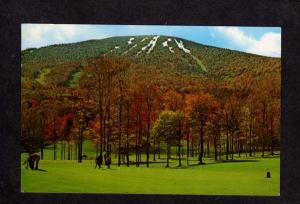 VT Stratton MT Mountain Country Club Golf Course Vermont Postcard Golfing Skiing
