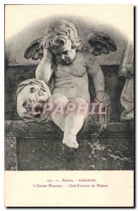 Old Postcard Amiens The Child Weeping Leader Blasset Artwork