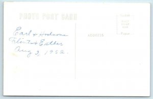 2 RPPC Postcards ~ WISCONSIN DELLS, WI ~ Real Photos LAUNCH ILLINI  ca 1950s