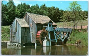 Postcard - Old Mill and Water Wheel - Guildhall, Vermont 
