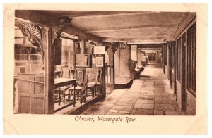 Watergate Row Chester United Kingdom Black And White Postcard