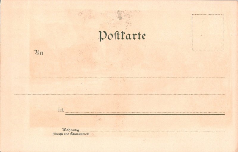 Artist Signed Diemer OBERAMMERGAU Germany Vintage postcard KE9