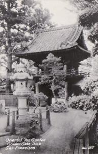 California San Francisco Oriental Tea Garden Golden Gate Park 1947 Real Photo