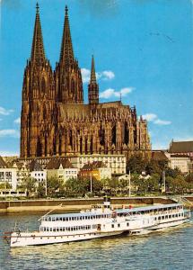 B98754 dom und dampferablegestellen   koln am rhein germany ship bateaux