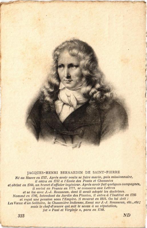 CPA politique JACQUES-HENRI BERNARDIN DE SAINT-PIERRE (303172)