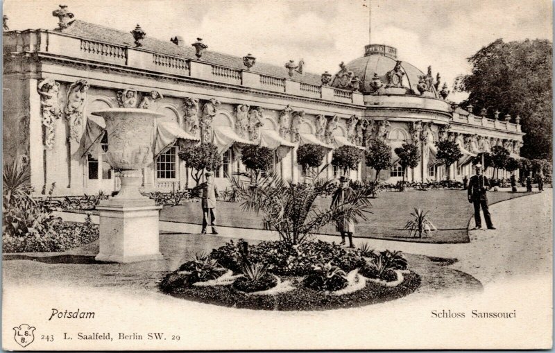 postcard Germany, Potsdam - Sanssouci Palace - Schloss Sanssouci