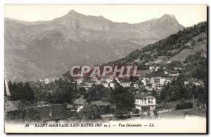 Saint Gervais les Bains Old Postcard General view