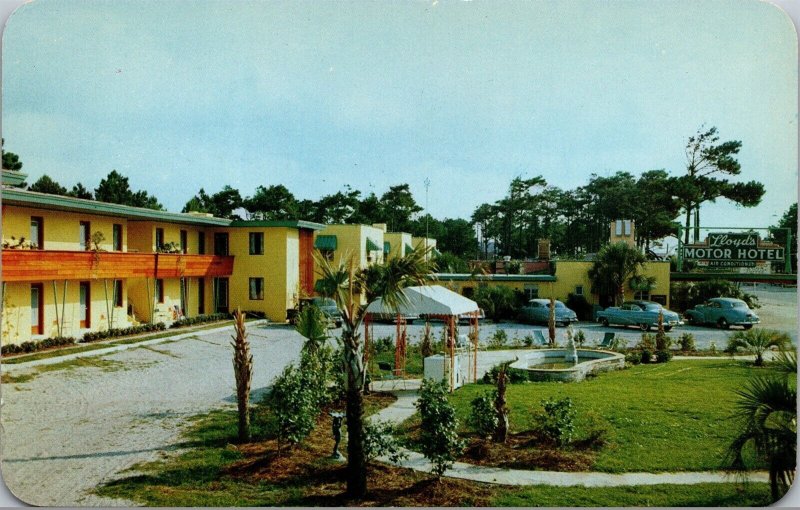 Vtg Myrtle Beach South Carolina SC Lloyd's Motel Restaurant 1940s View Postcard