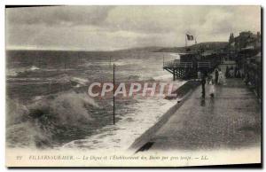 Old Postcard Villers sur Mer and La Digue L & # 39Etablissement des Bains by ...