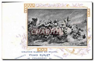 Old Postcard Advertisement Vincent Huguet Chambery Trousseaux wipes