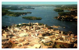 Postcard AERIAL VIEW SCENE Kenora Ontario ON AT3693