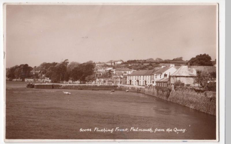 Cornwall; Flushing Front, Falmouth, From The Quay RP PPC By Sweetman