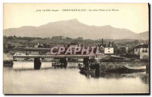 Old Postcard Saint Jean De Luz and the Deux Ponts Rhune