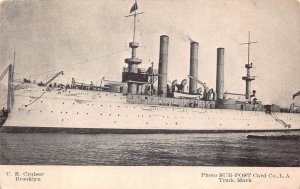 U.S. CRUISER BROOKLYN SHIP PHOTO SUB-POST CARD L.A. POSTCARD