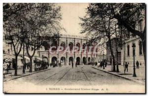 Nimes Postcard Old Boulevard Victor Hugo