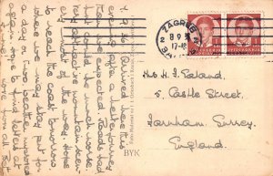 B166 Croatia 1938 Zagreb Katedrala Cathedral RPPC postcard