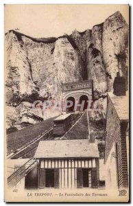 Old Postcard Treport funicular The Terraces