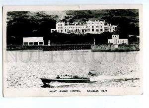 131651 UK MAN LIGHTHOUSE DOUGLAS Fort Anne Hotel Vintage PC