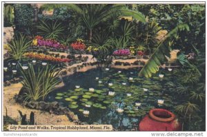 Florida Miami Lily Pond and Walks At Tropical Hobbyland