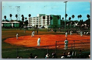Postcard St. Petersburg FL c1973 North Shore Park Baseball Game CDS USPS FL337