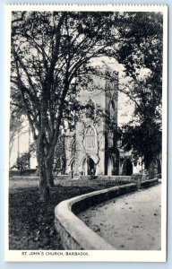 BARBADOS St. John's Church B.W.I. Postcard