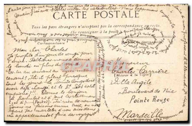 Old Postcard Paris Arc de Triomphe Etoile