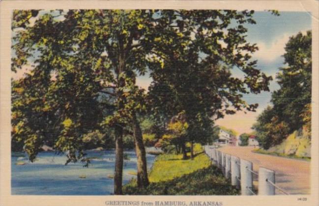 Arkansas Greetings From Hamburg Road Scene