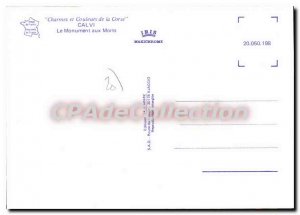 Postcard Modern Calvi Monument Aux Morts