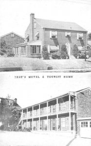 NEW ALBANY, IN Indiana BEST'S MOTEL~TOURIST HOME Roadside FLOYD COUNTY  Postcard