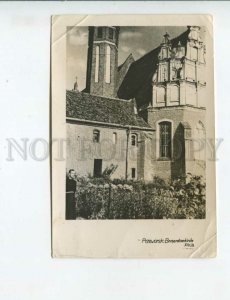 434116 Poland Przeworsk front garden near the church Vintage photo postcard