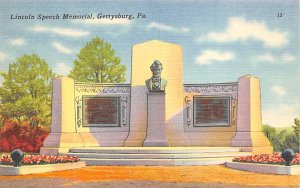 Lincoln Speech Memorial Gettysburg, Pennsylvania PA  