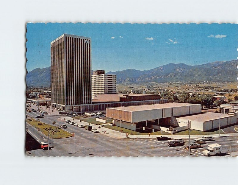 Postcard View of Colorado Springs, Colorado