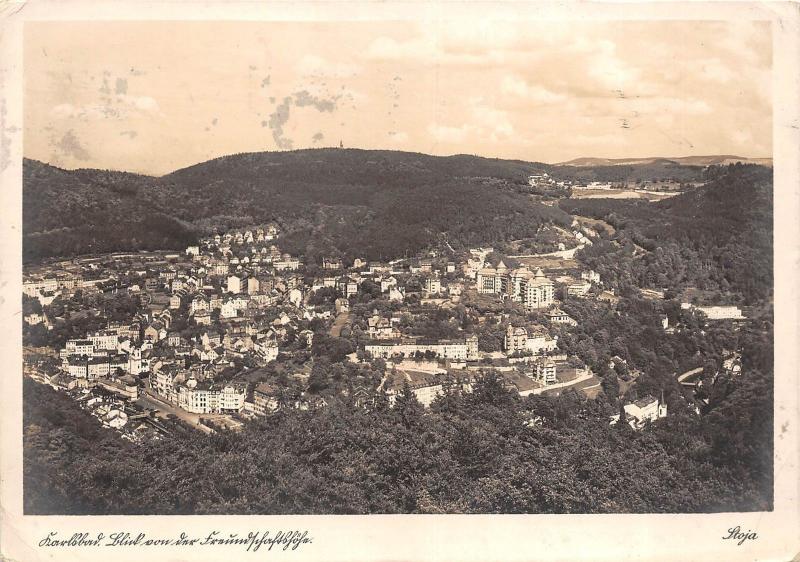 BG34200 karlsbad karlovy vary  real photo czech