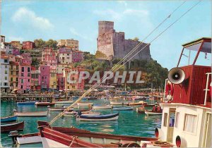 Modern Postcard Lerici small port Boats
