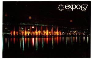 Dancing Waters at Night, Expo67, Montreal, Quebec