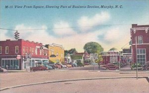 North Carolina Murphy View From Square Showing Part Of Business Section