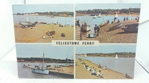 Vintage Multiview Postcard Felixstowe Ferry Suffolk Posted 1963 VGC